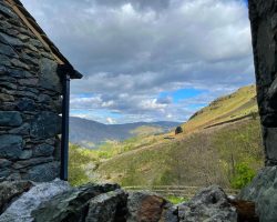 View down to Ullswater from the back of the Lodge