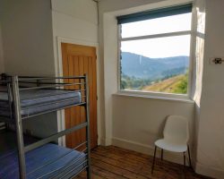 View of Ullswater from bedroom 1 almond lodge Helvellyn