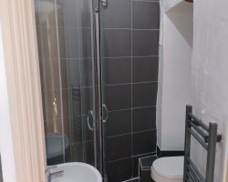 Map room bathroom shower