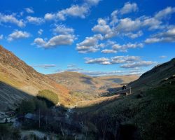 Moody Lake District skies looking out from the bunkhouse